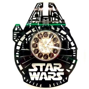 STAR WARS MILLENNIUM FALCON vinyl record clock